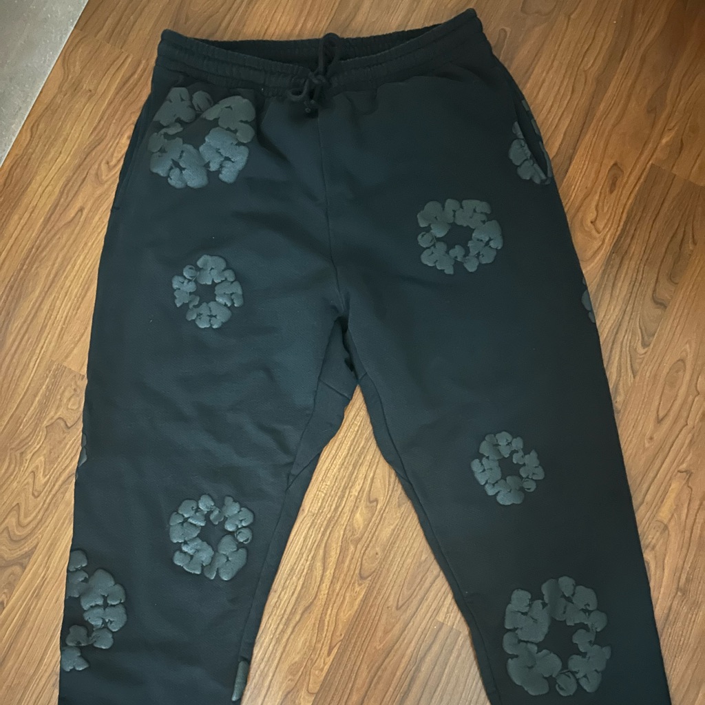 Denim Tears Cozy Black Men’s Joggers / Sweats